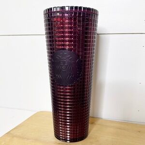 Starbucks Plum Disco Grid Limited Edition Tumbler 24oz